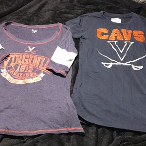 VA CAVALIERS (2) SHIRTs